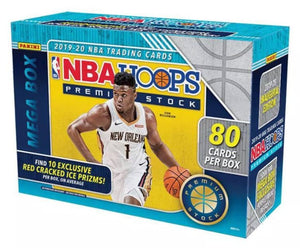 2019/20 Panini Hoops Premium Stock Basketball Mega Box (80 Cards) (Red Prizms)