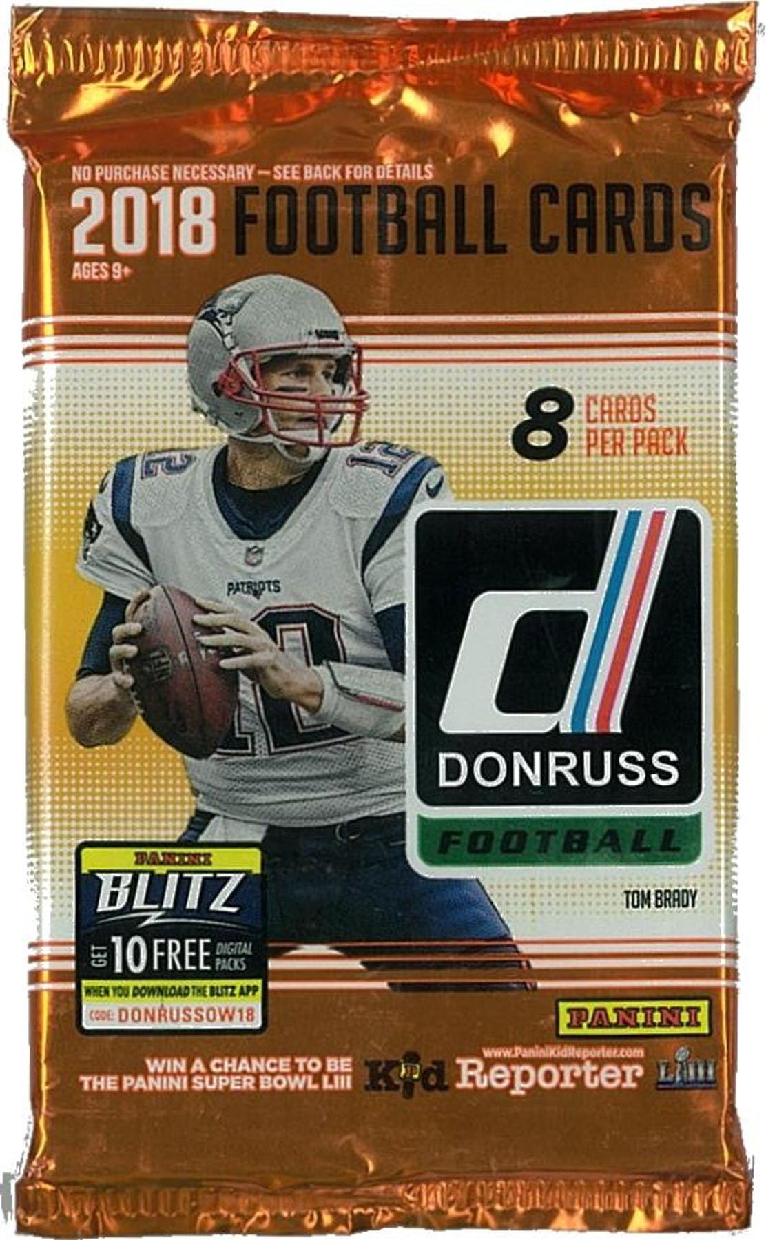 2018 Donruss Football Factory Sealed Pack (8) Cards