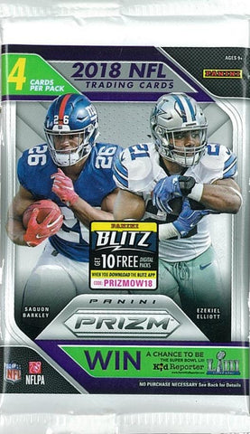 2018 Panini Prizm Football Retail Pack