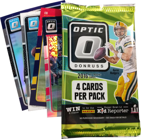 2016 Panini Donruss Optic Football 4 Card Factory Sealed Pack