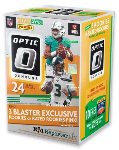 2020 Panini Donruss Optic Football 6-Pack Blaster Box (Pink Parallels)