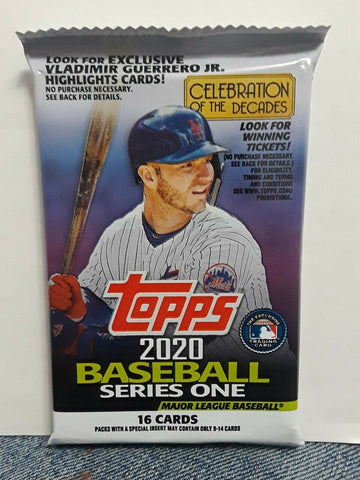 TOPPS 2020 BASEBALL SERIES ONE Pack (16 cards)