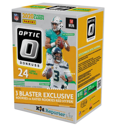 2020 Panini Donruss Optic Football Fanatics 6-Pack Blaster Box (Red Hyper Parallels)